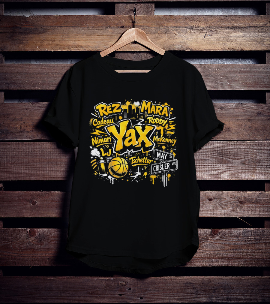 Rez Mara Cadeau Roddy Yax Nimari McKenney LJ Tschetter Basketball May Crisler T-Shirt