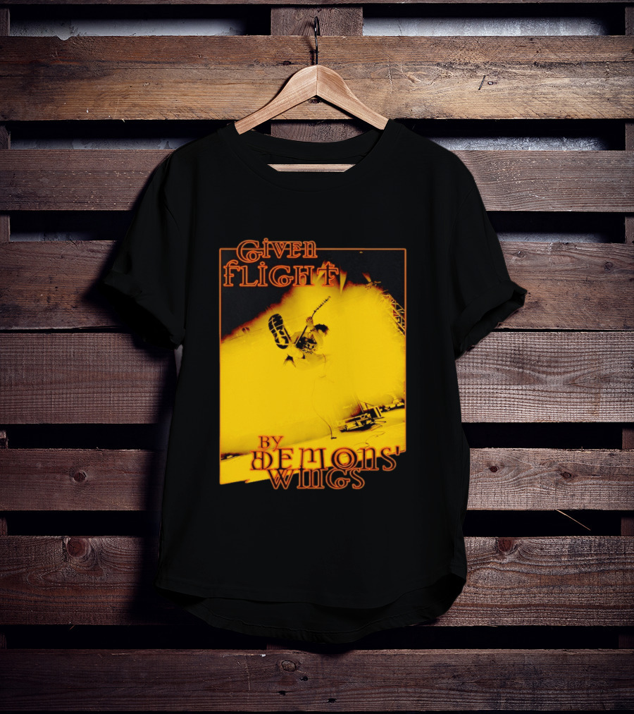 Given Flight By Demons' Wings Guitarist Jumping With Electric Energy T-Shirt