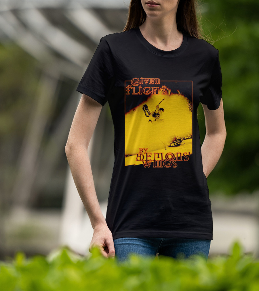Given Flight By Demons' Wings Guitarist Jumping With Electric Energy T-Shirt