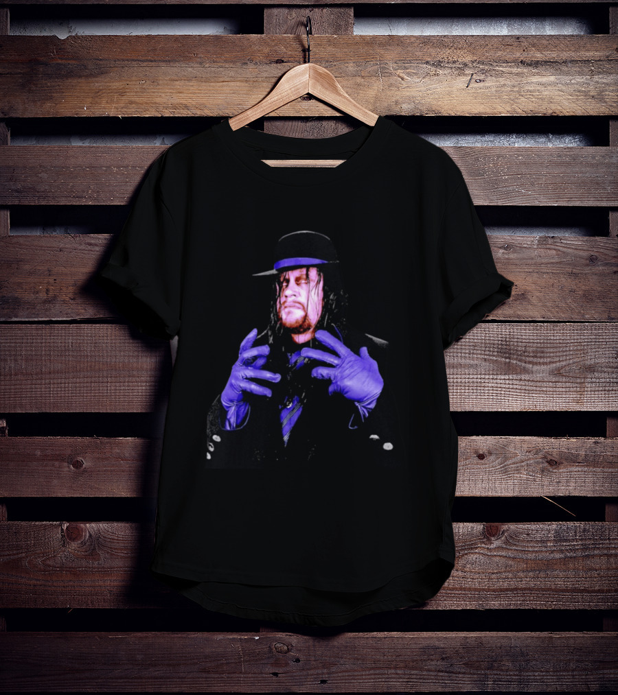 WrestleMania 42 The Undertaker Purple Gloves Iconic Wrestling Legend T-Shirt