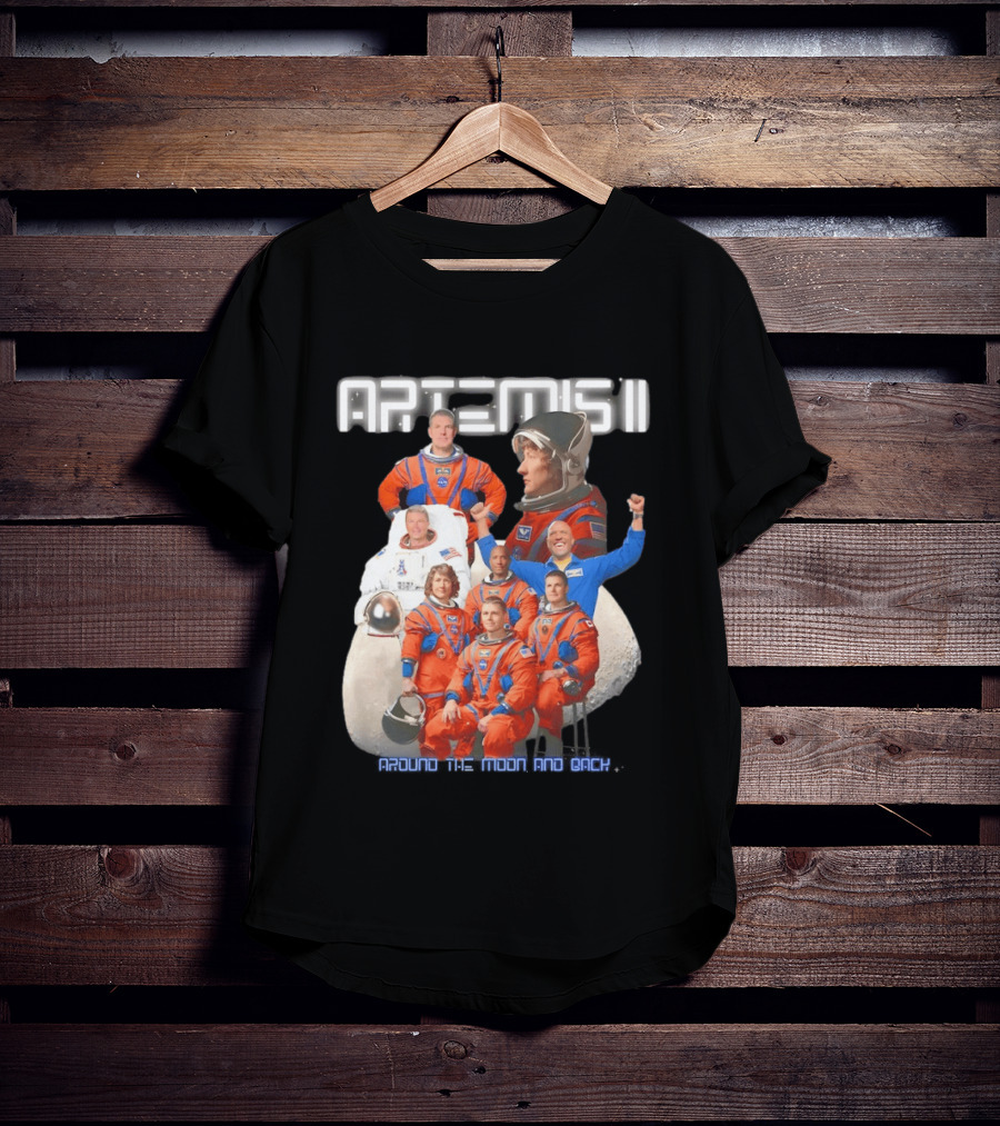 Artemis II Crew Around The Moon Mission T-Shirt