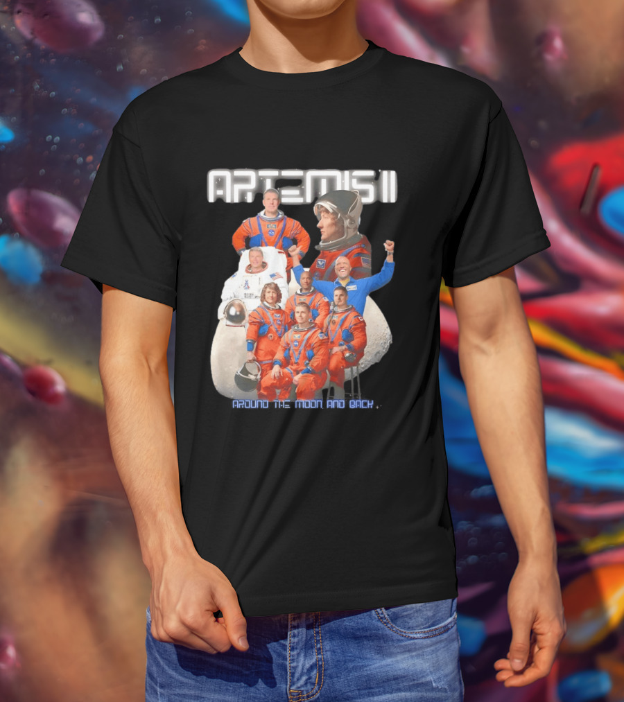 Artemis II Crew Around The Moon Mission T-Shirt
