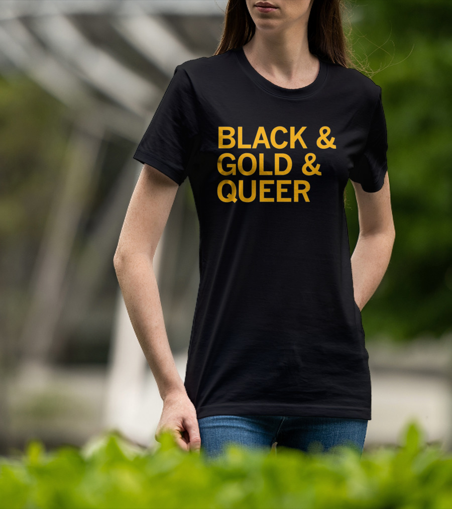 Black And Gold And Queer T-Shirt