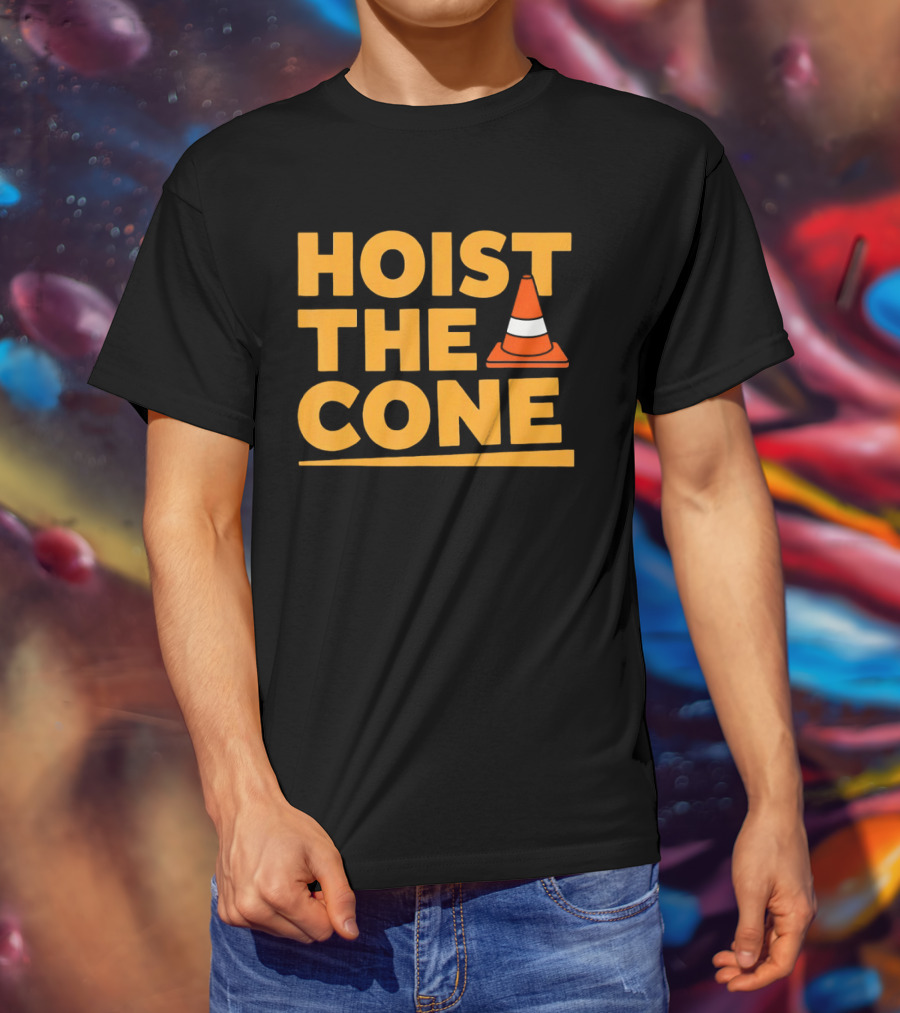 Pittsburgh Pirates Hoist The Cone Meme Traffic Cone Baseball T-Shirt