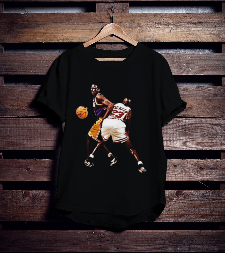 Kobe Bryant Michael Jordan NBA Legends Lakers Bulls Basketball Stars T-Shirt
