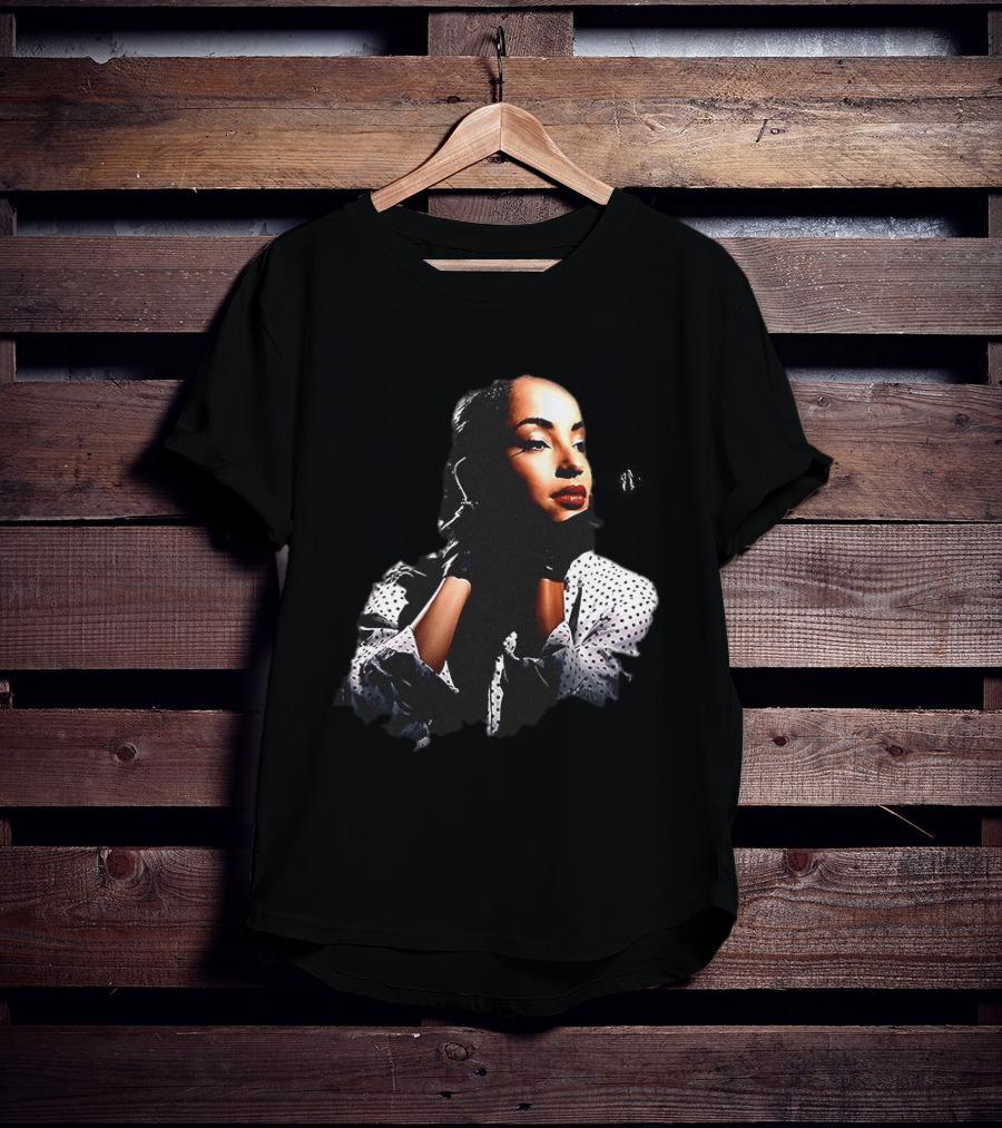 Sade 93 Summer Tour Vintage Style Black And White Polka Dot Fashion T-Shirt