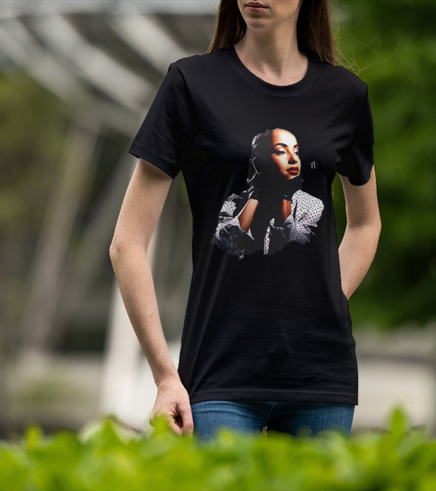 Sade 93 Summer Tour Vintage Style Black And White Polka Dot Fashion T-Shirt