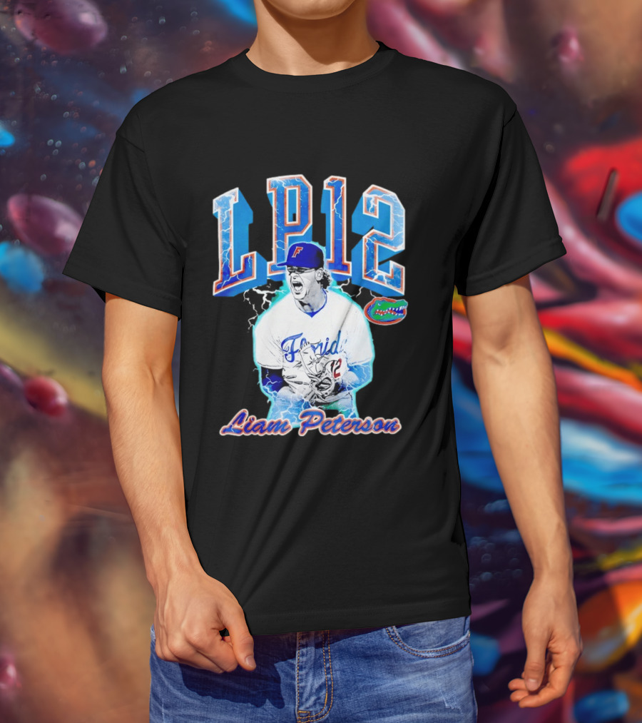 Liam Peterson LP12 Florida Gators Baseball Player T-Shirt