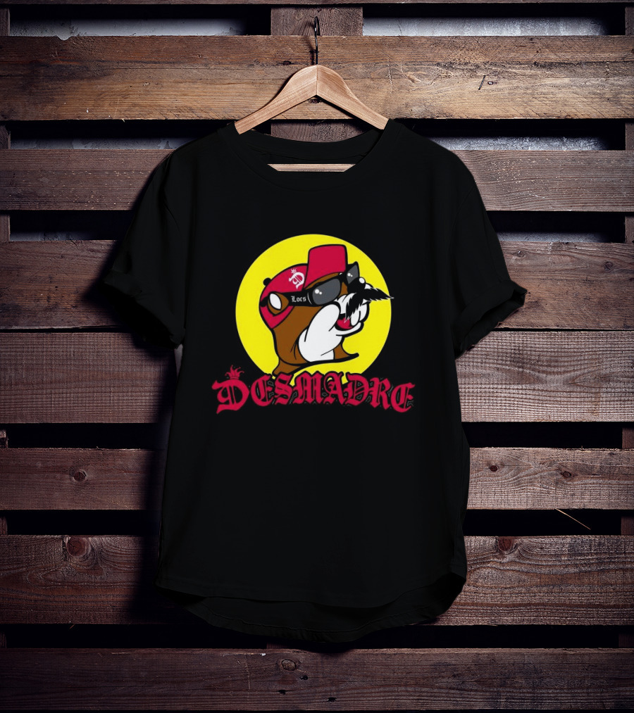 Desmadre Locs Moustache Wear My Locs At Night Red Hat Circle T-Shirt