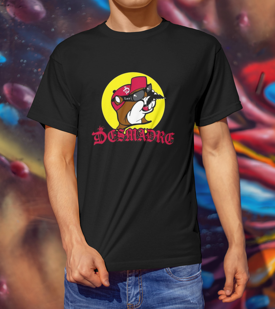 Desmadre Locs Moustache Wear My Locs At Night Red Hat Circle T-Shirt