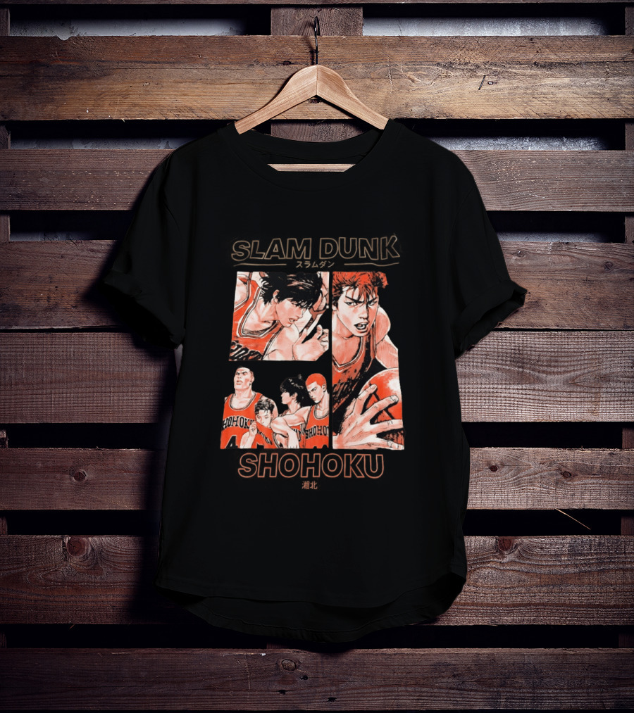 Slam Dunk Shohoku Basketball Anime Characters Manga T-Shirt