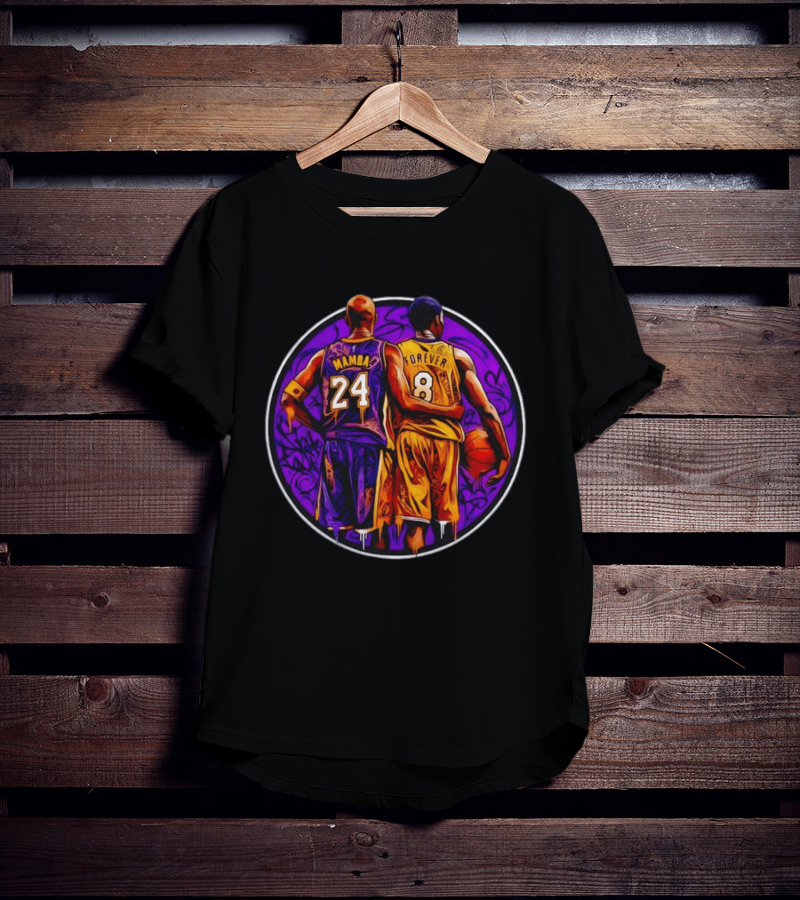 Mamba Forever Kobe Bryant 24 8 Los Angeles Lakers Graffiti T-Shirt