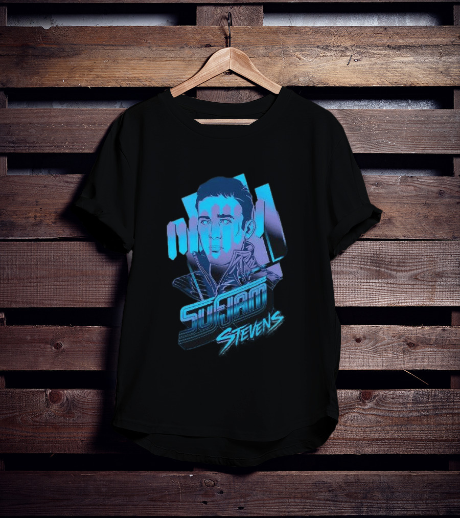 Sufjan Stevens Retro Futuristic Neon T-Shirt