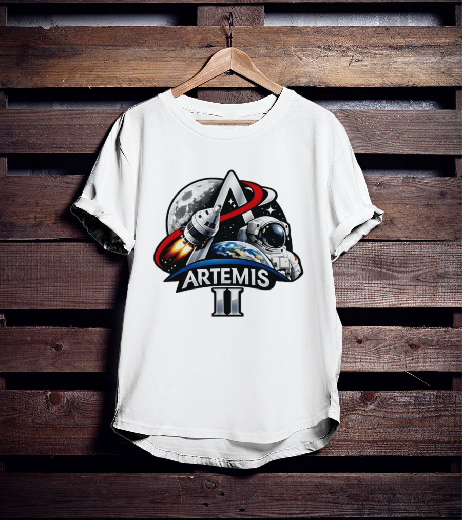 Artemis II NASA Astronaut Moon Mission 2026 T-Shirt