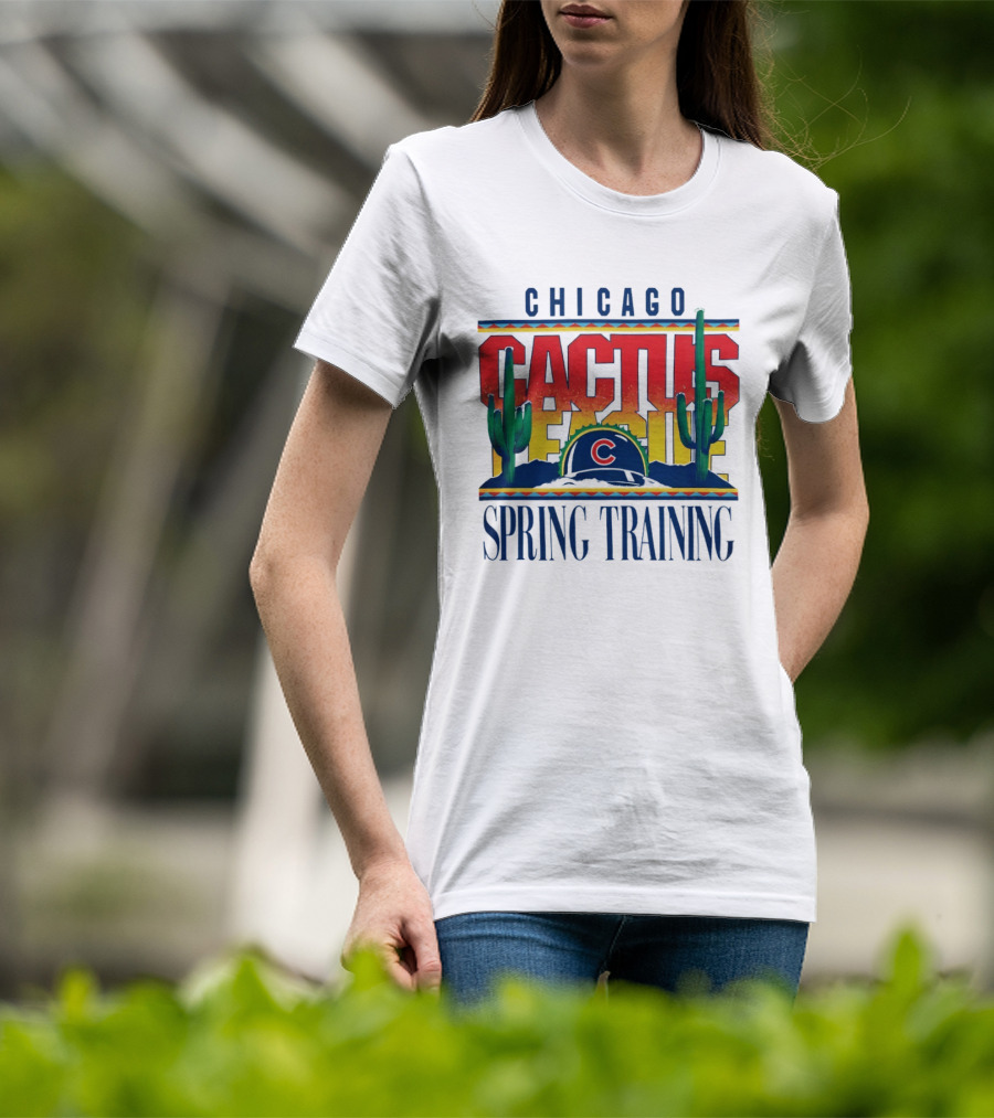 Chicago Cubs Cactus League Spring Training 2026 Helmet T-Shirt
