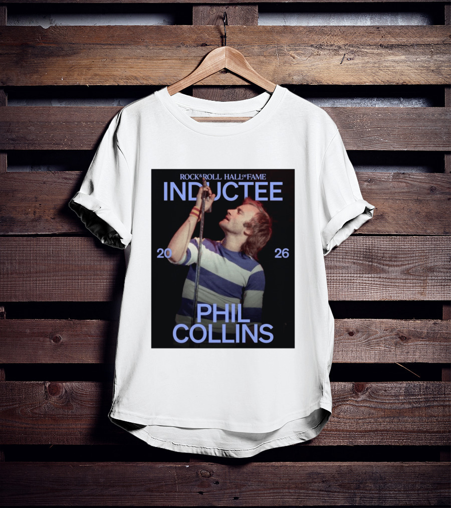 Rock Roll Hall Of Fame 2026 Inductee Phil Collins T-Shirt