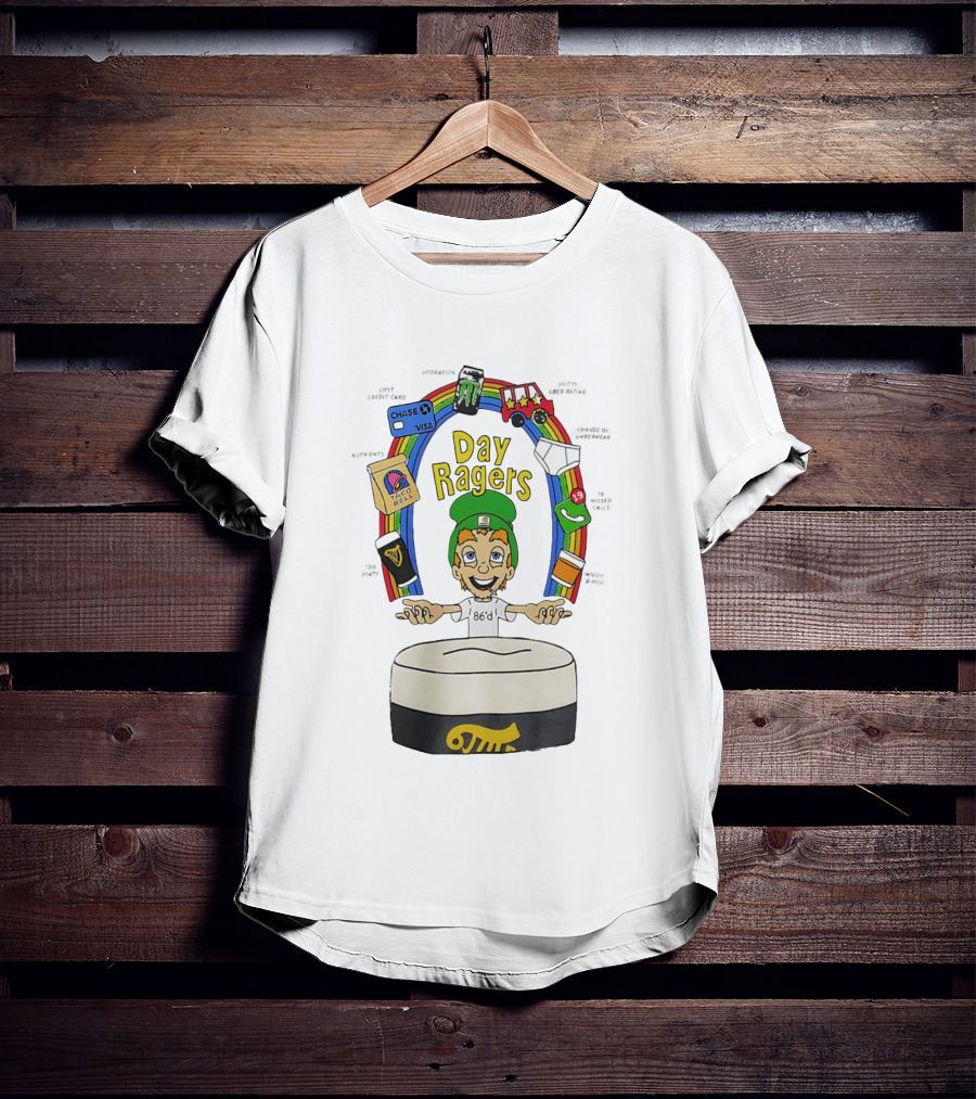 Lucky Charms Day Ragers 86'd Rainbow Guinness Taco Bell WhatsApp 19 Messages Monster Truck Chase Visa T-Shirt