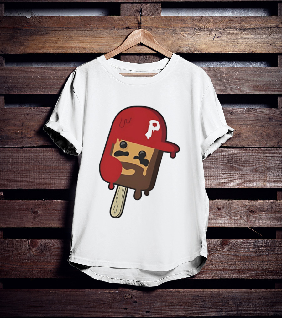 Bryce Harper Philadelphia Phillies Popsicle Red Cap Ice Cream T-Shirt