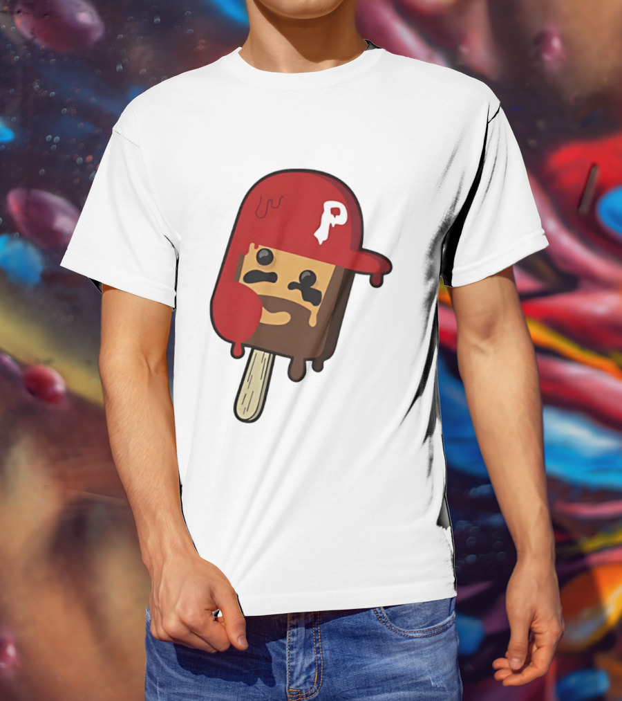 Bryce Harper Philadelphia Phillies Popsicle Red Cap Ice Cream T-Shirt