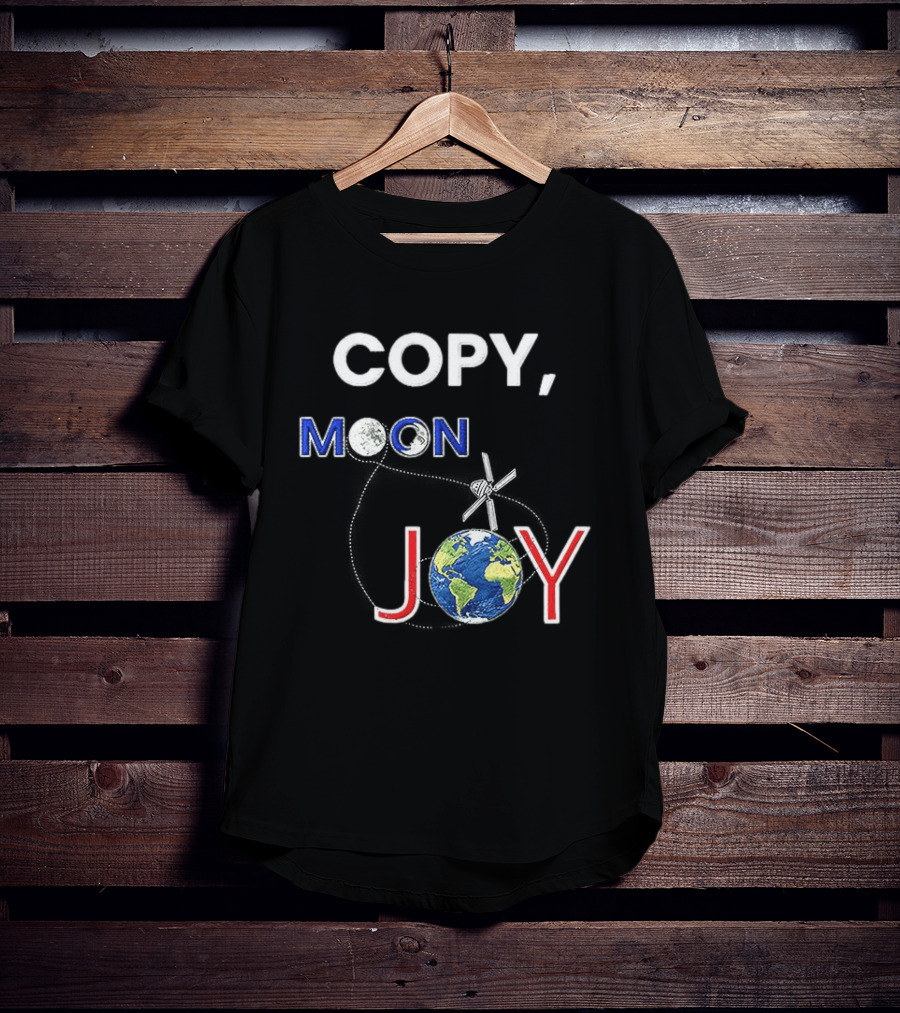 Copy Moon Joy Earth Astronaut Artemis II T-Shirt