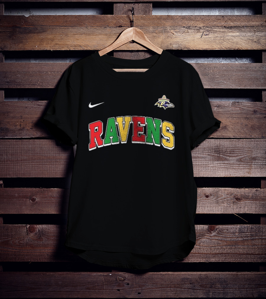 Baltimore Ravens Cinco De Drinko Bitchachos Nike Ravens T-Shirt