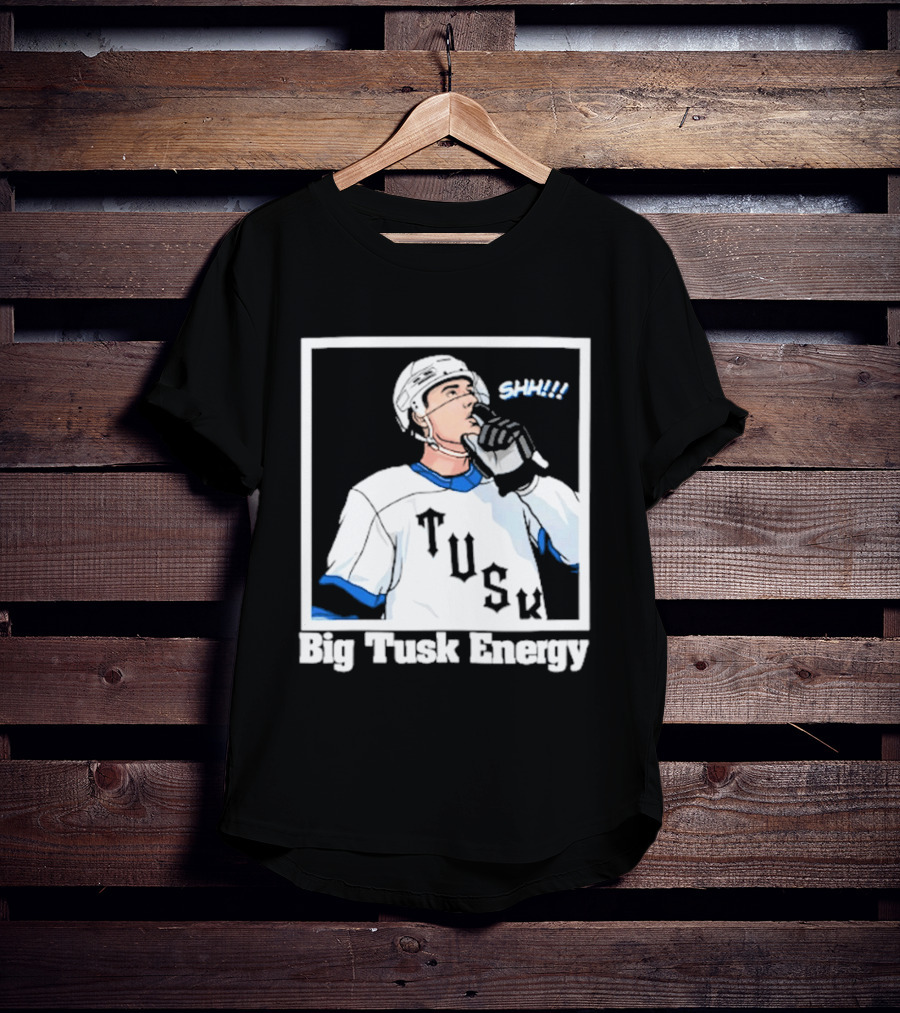 Big Tusk Energy Sip Hockey Tusk Player T-Shirt