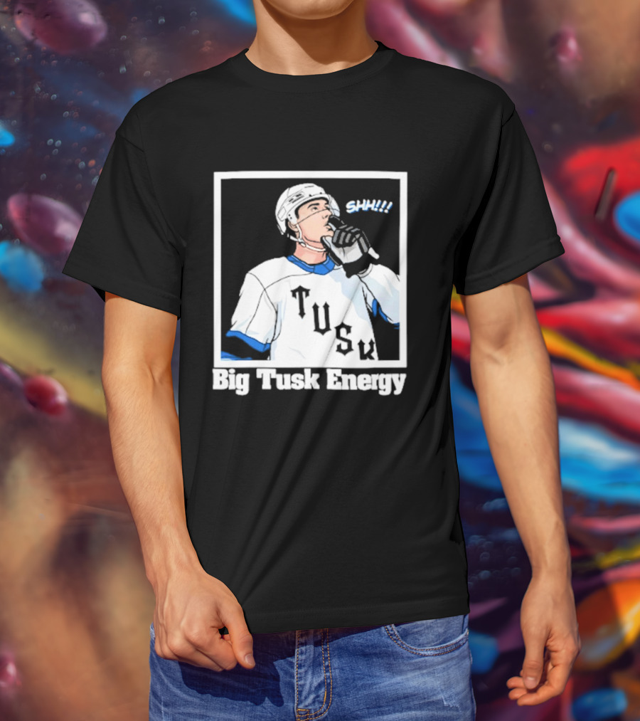 Big Tusk Energy Sip Hockey Tusk Player T-Shirt