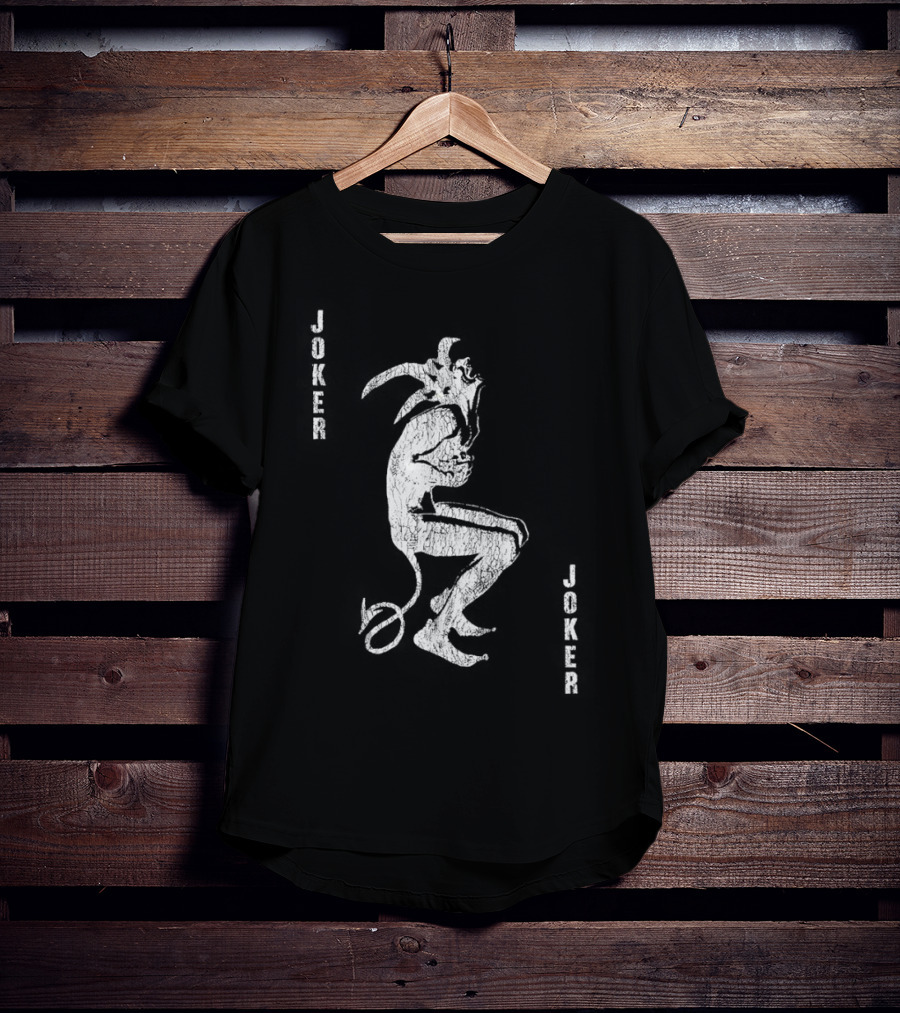 Joker Horror As Devil Cartoons Evil Clown T-Shirt