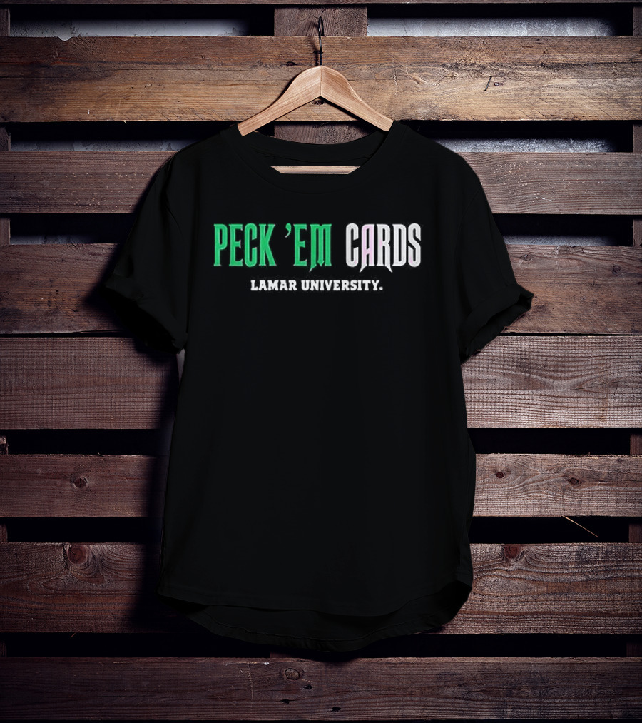 Lamar University Peck ’em Cards T-Shirt