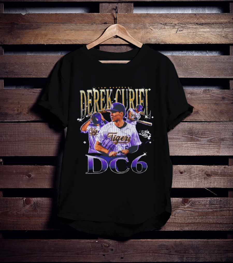 Derek Curiel LSU Baseball Tigers DC6 T-Shirt