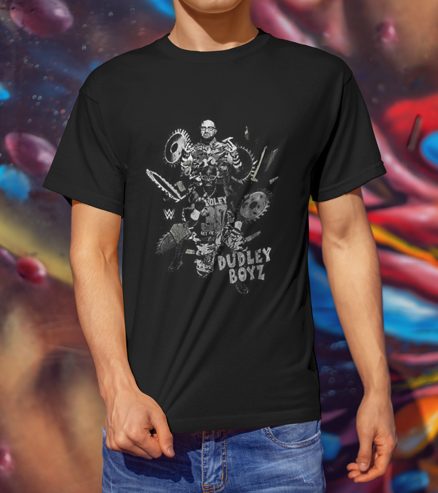 Dudley Boyz 3D WWE Get The Tables Wrestling Legend T-Shirt