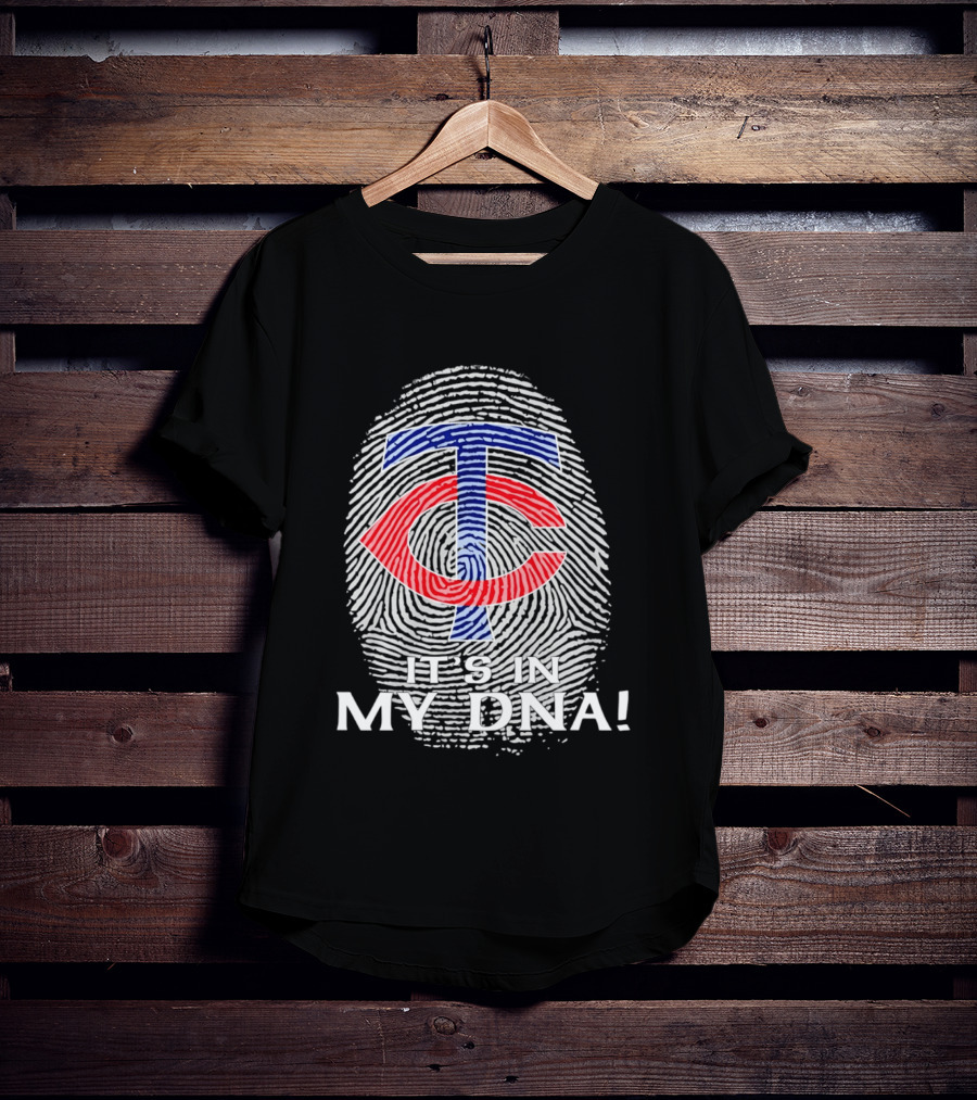 Minnesota Twins TC It's In My DNA Fingerprint T-Shirt