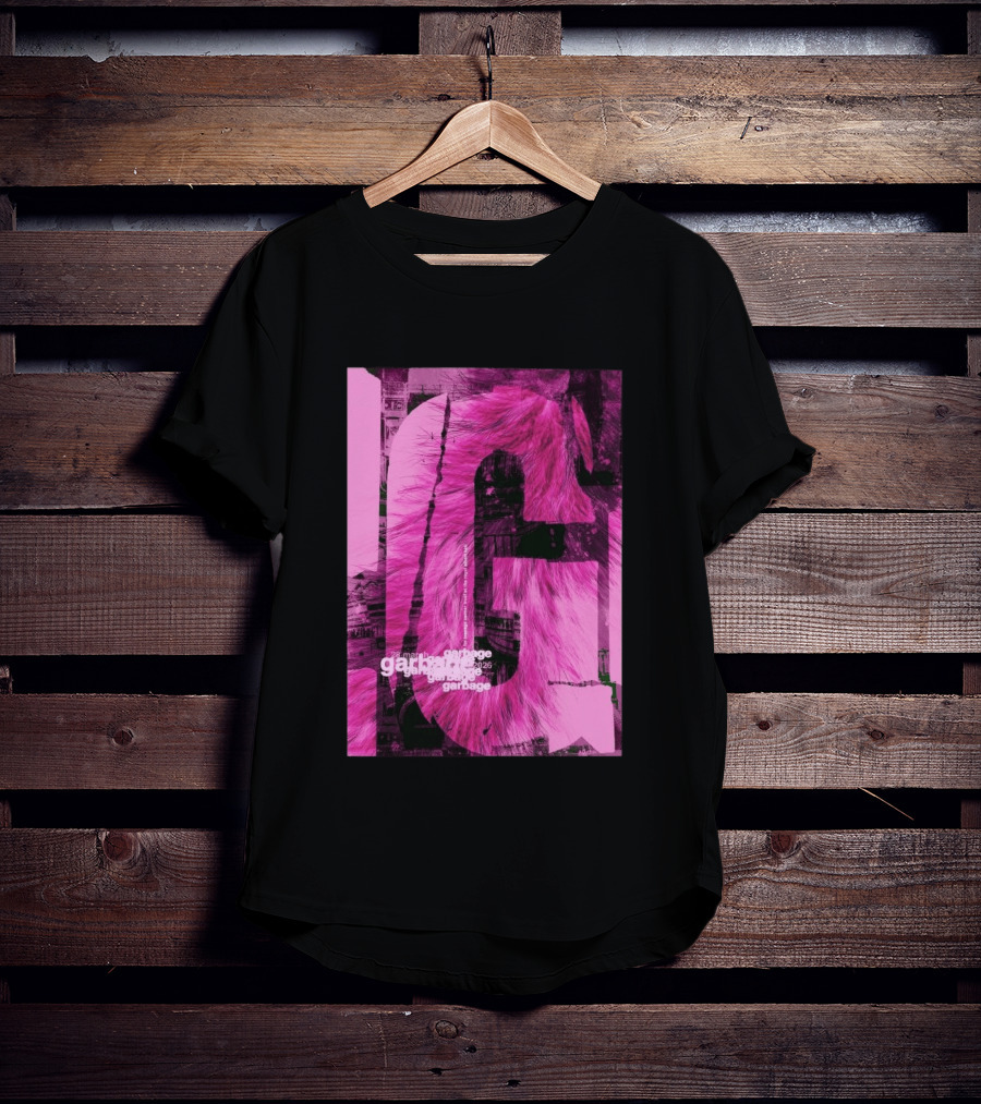 Garbage Royal Albert Hall April 2026 Tour Pink Fur T-Shirt