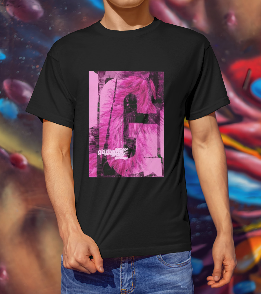 Garbage Royal Albert Hall April 2026 Tour Pink Fur T-Shirt