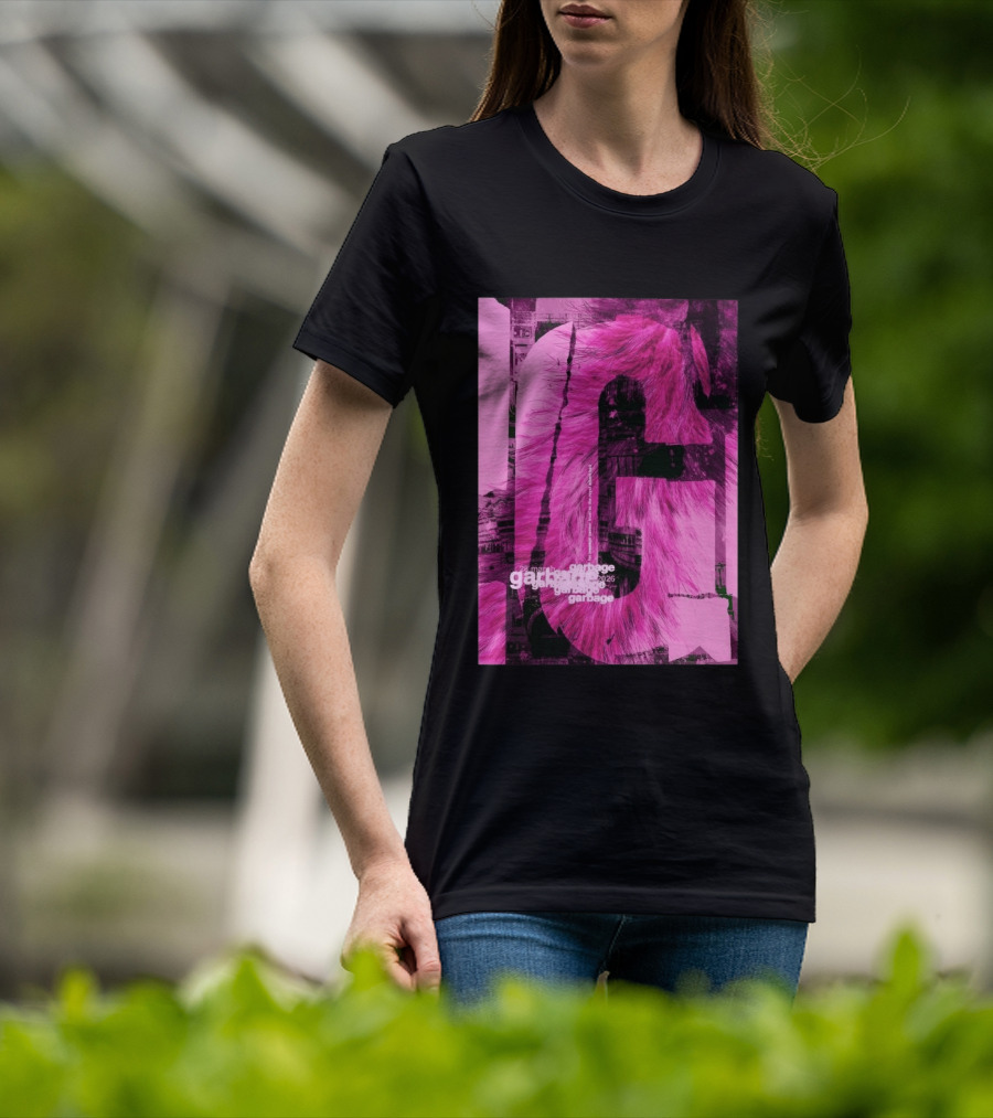 Garbage Royal Albert Hall April 2026 Tour Pink Fur T-Shirt