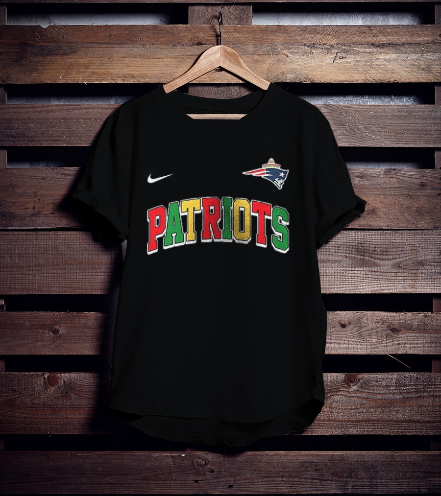 New England Patriots Cinco De Drinko Bitchachos Skeleton Nike T-Shirt