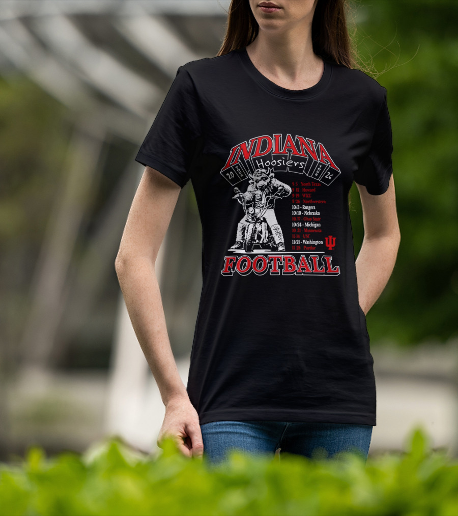 Indiana Hoosiers 2026 Football Schedule T-Shirt