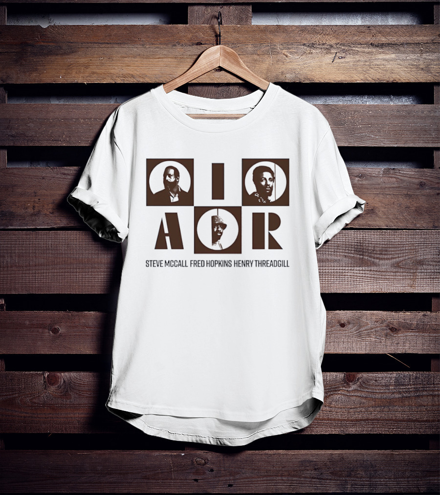 AOR Steve McCall Fred Hopkins Henry Threadgill Jazz Legends T-Shirt