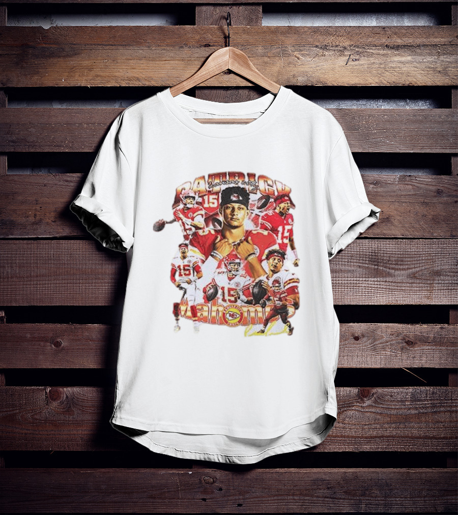 Kansas City Chiefs Patrick Mahome 15 Vintage Football Collection T-Shirt