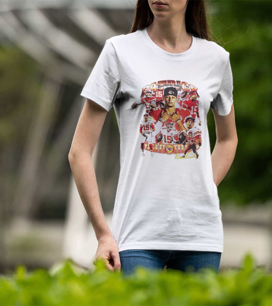 Kansas City Chiefs Patrick Mahome 15 Vintage Football Collection T-Shirt