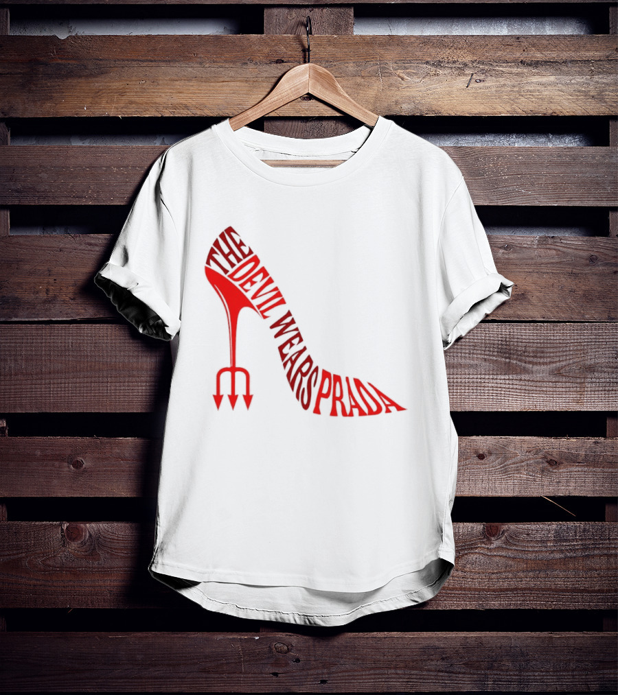 The Devil Wears Prada Red Shoe High Heel Trident T-Shirt