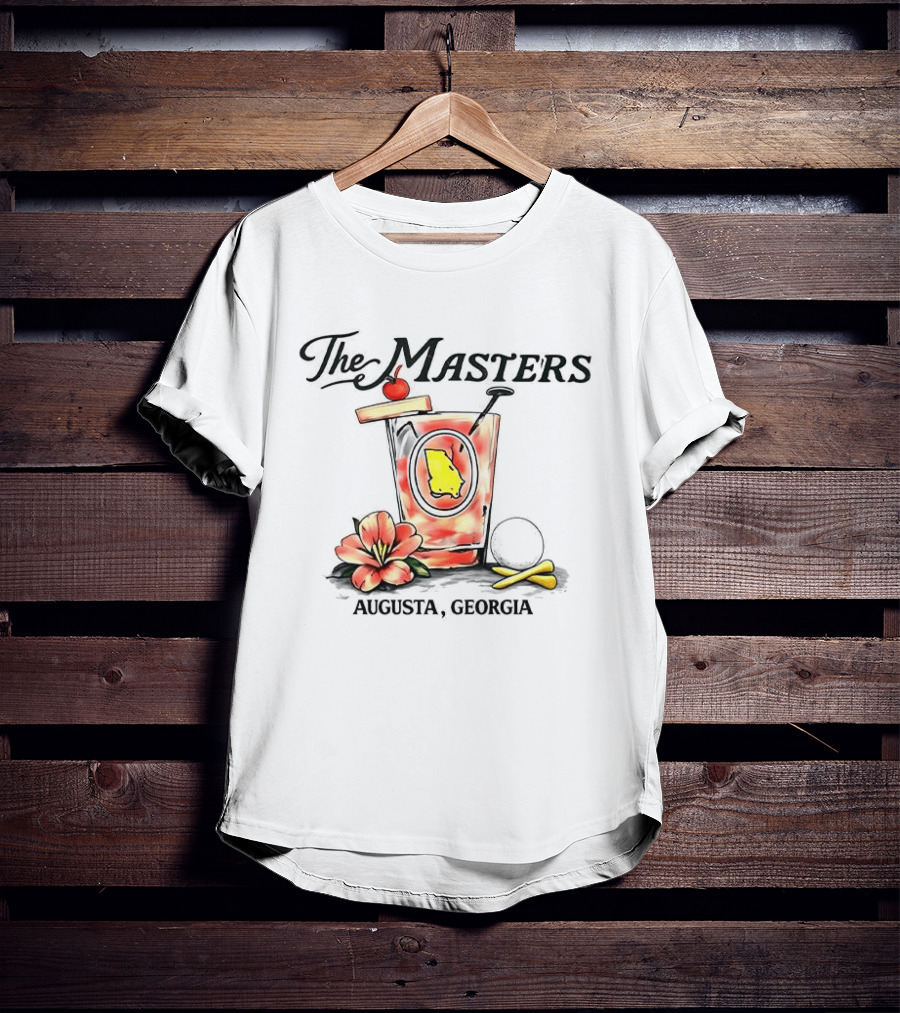 The Masters Tournament Augusta Georgia 2026 Cocktail Floral Map T-Shirt