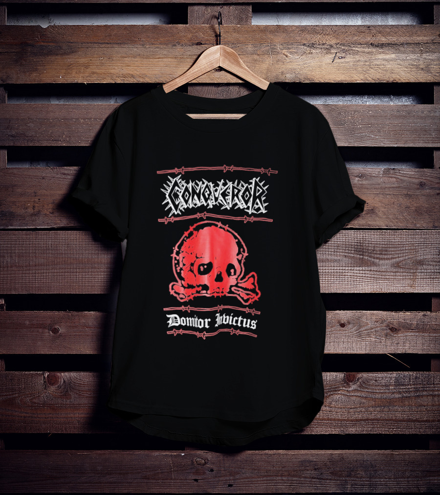 Conqueror Domitor Invictus Skull T-Shirt