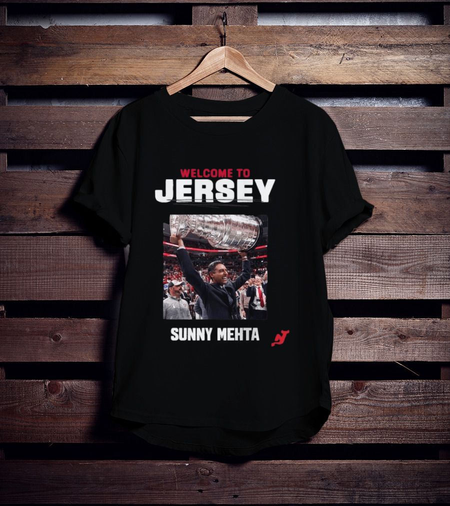 Welcome To Jersey New Jersey Devils Sunny Mehta Stanley Cup T-Shirt