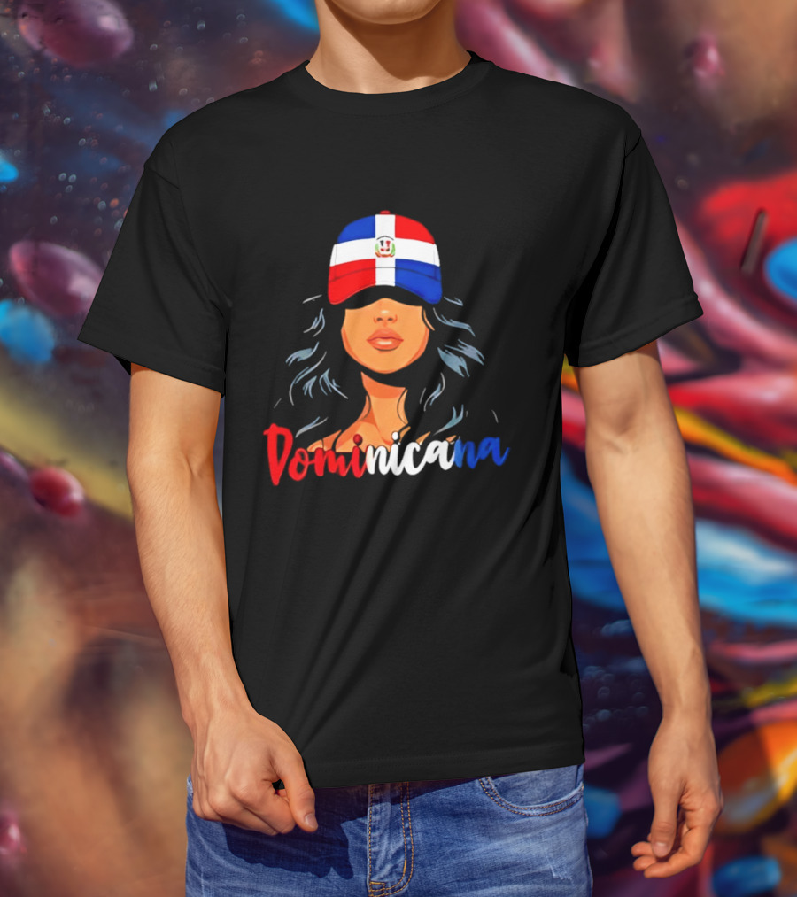 Dominicana Pride Dominican Republic Flag Latina Woman Hat T-Shirt