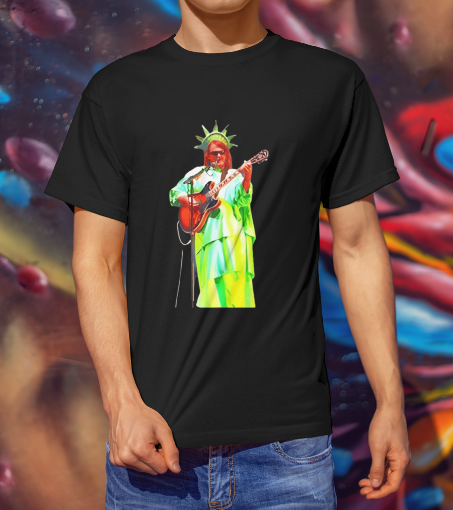 Randy Crabtree Widespread Panic Statue Of Liberty Guitarist T-Shirt