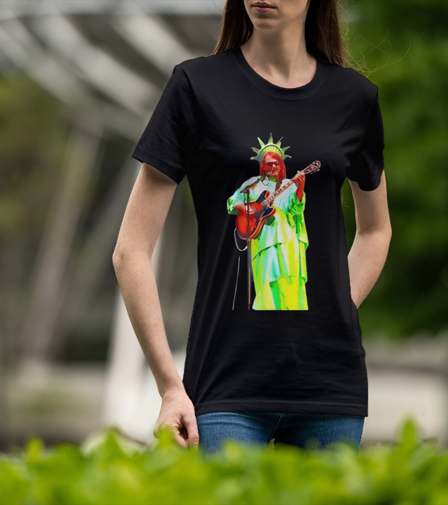 Randy Crabtree Widespread Panic Statue Of Liberty Guitarist T-Shirt