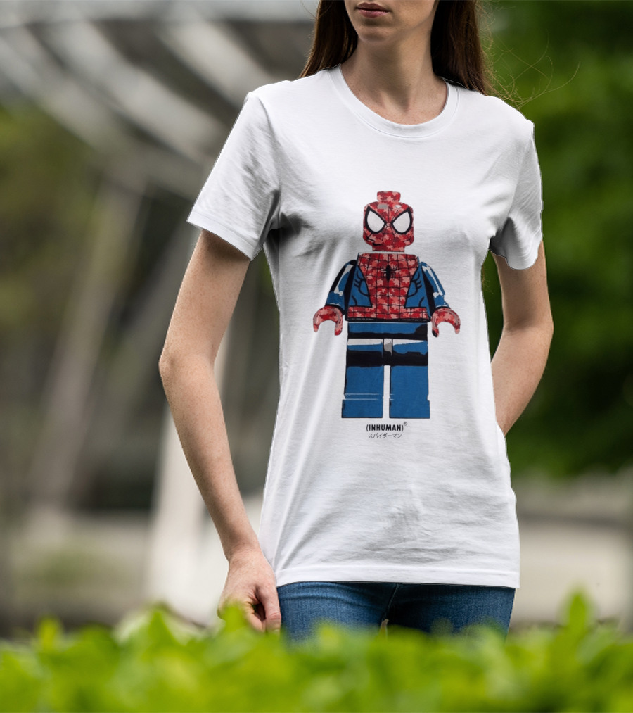 Spider Man LEGO Inhuman Figure Block T-Shirt