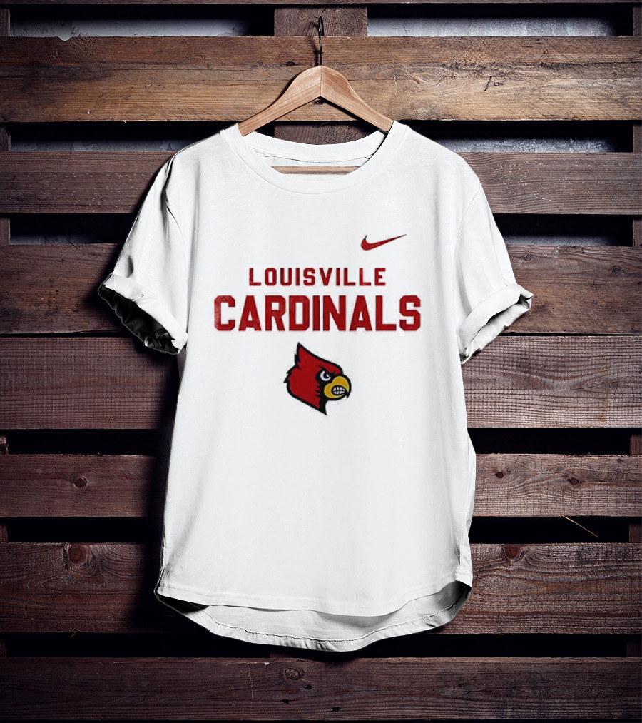 Louisville Cardinals NCAA Heartbeat True Fans Nike Sportswear T-Shirt