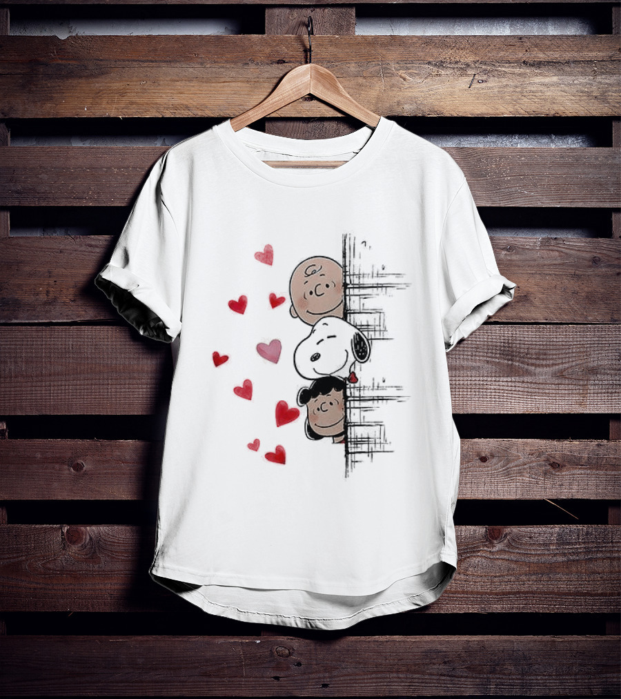 Snoopy Peanuts Friends Hearts Cuter Than Cupid Valentine's Day T-Shirt